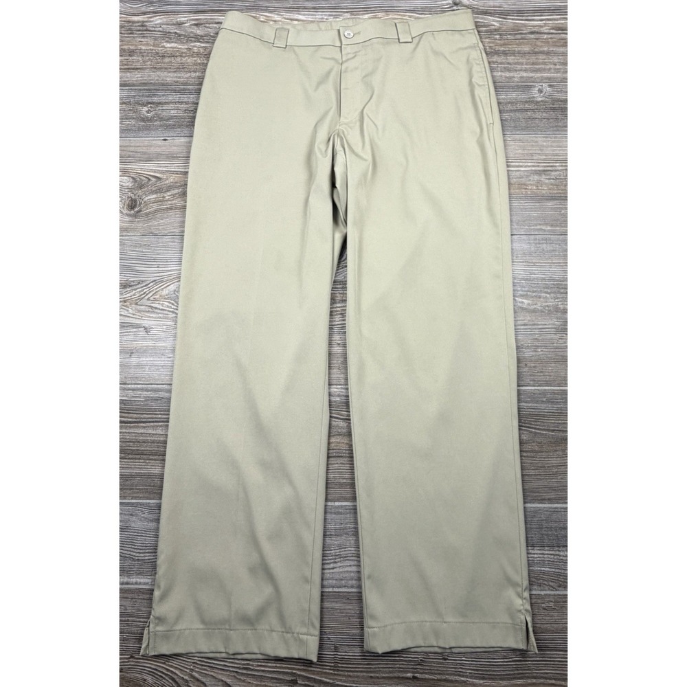 Slazenger Mens Golf Pants W34 L30 Beige Trousers Activewear Chino Stretch Casual